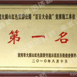 紅色旅游公路百日大會第一名